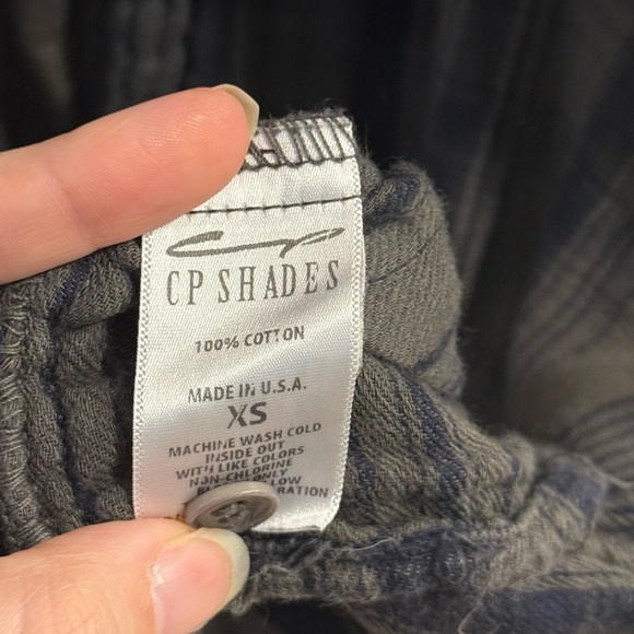 CP Shades Lava Plaid Flannel Dress Size XS - Picture 2 of 4